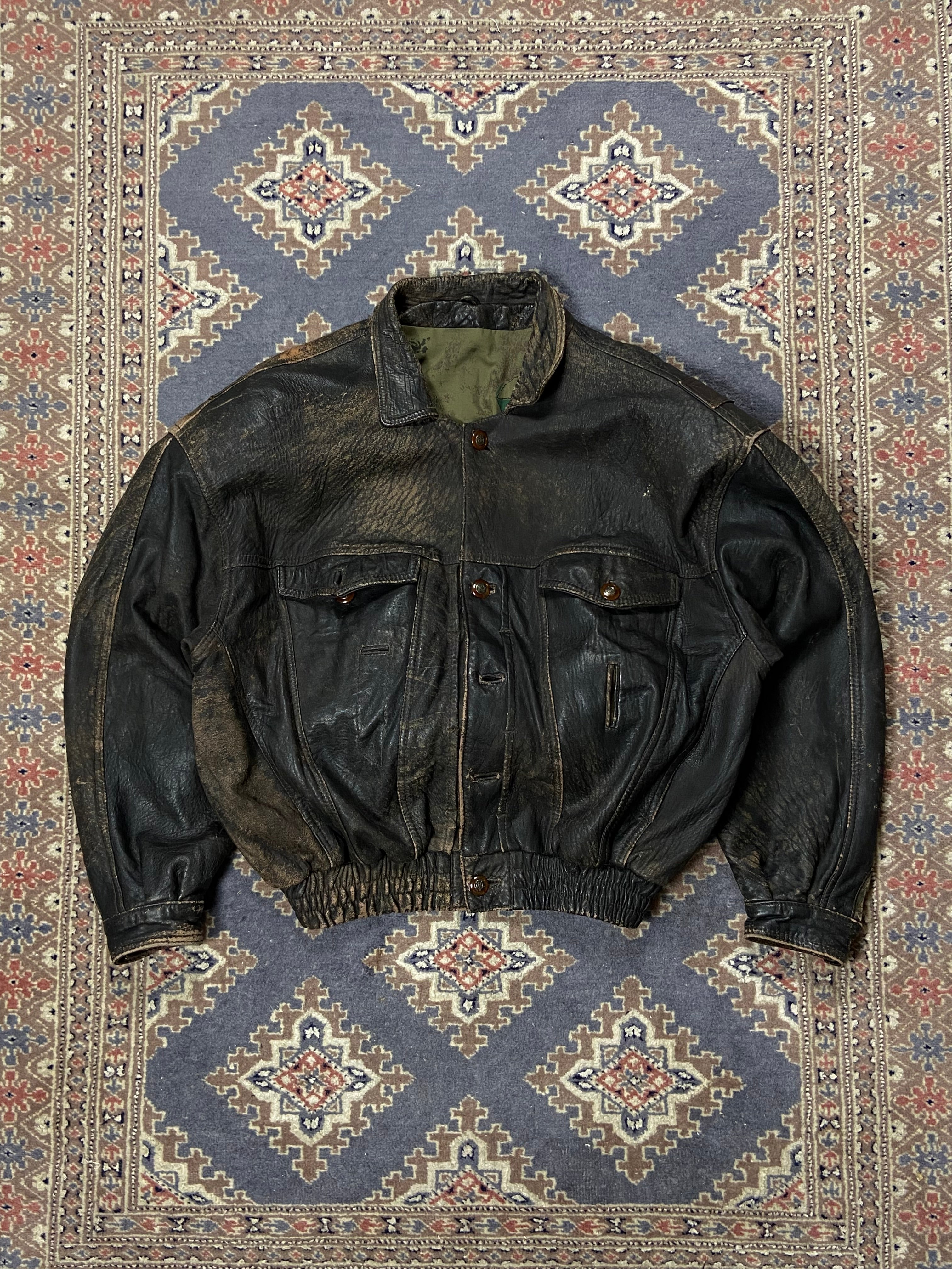 VINTAGE giacca in pelle