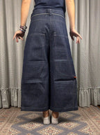 Short en jean crème