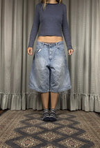 SOUTHPOLE Short en jean ample