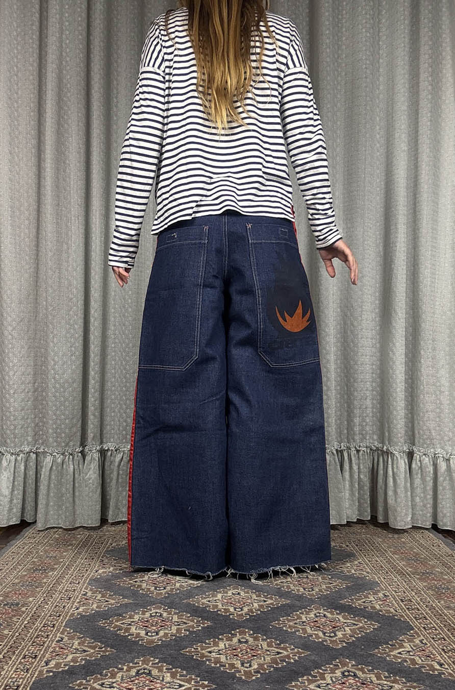 Crème Jean baggy