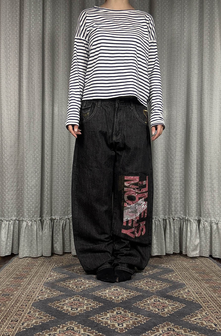 TIME IS MONEY Baggy jeans