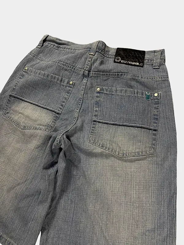 SOUTHPOLE Short en jean ample