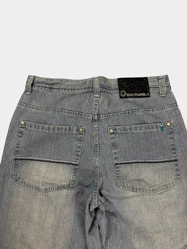 SOUTHPOLE Short en jean ample