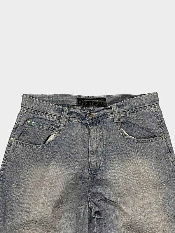 SOUTHPOLE Short en jean ample