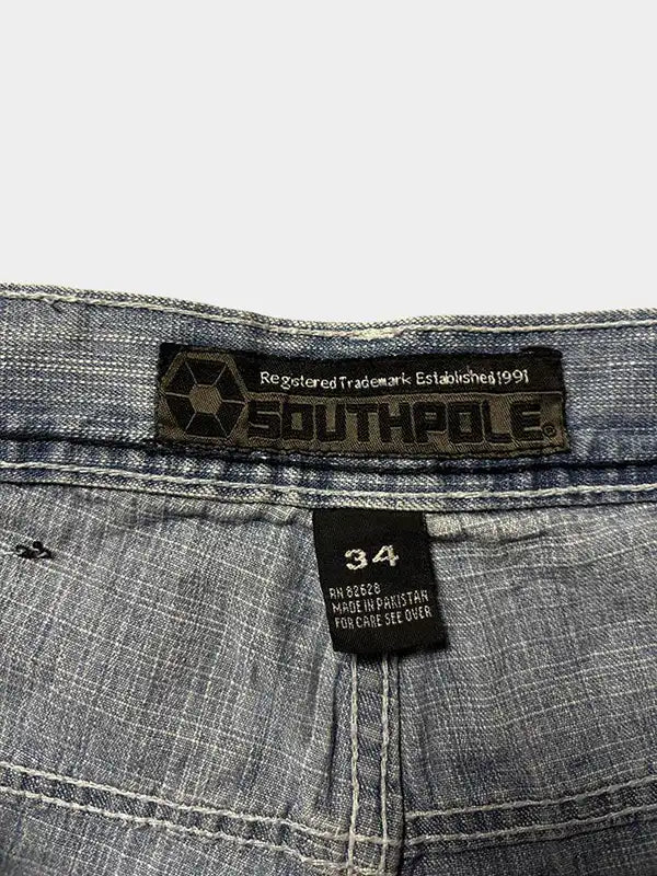 SOUTHPOLE Short en jean ample