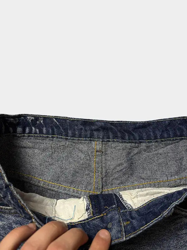 BROUILLARD LONDONIEN Short en jean ample