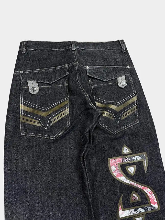 TIME IS MONEY Baggy jeans