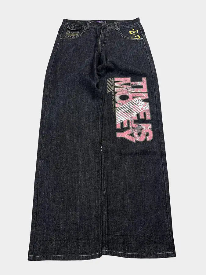 TIME IS MONEY Baggy jeans
