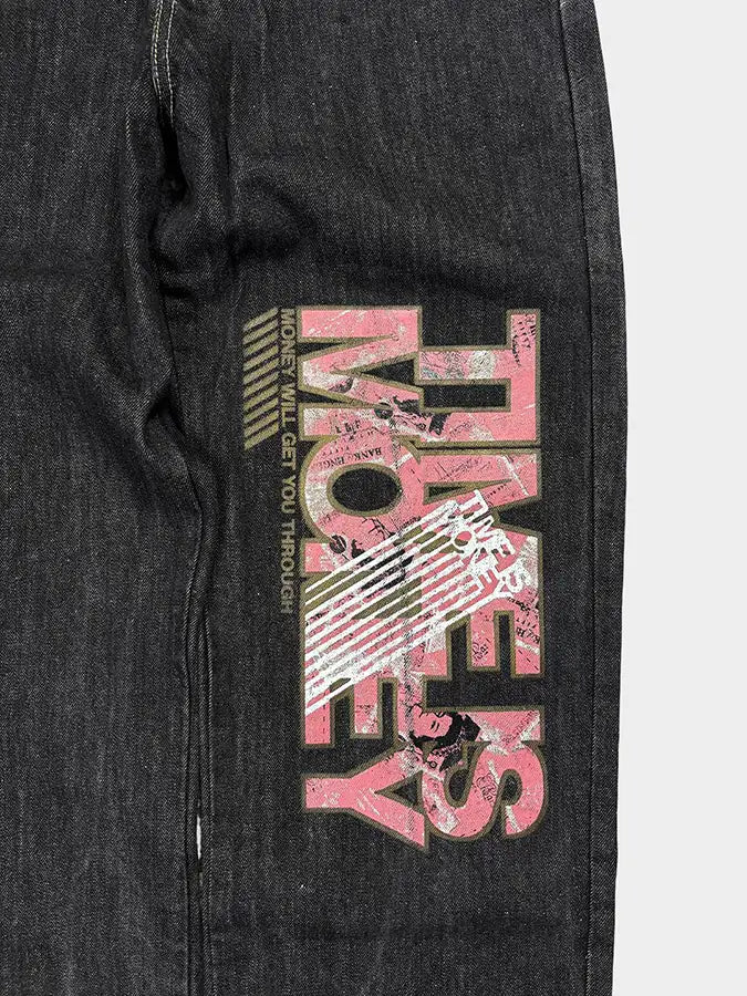 TIME IS MONEY Baggy jeans